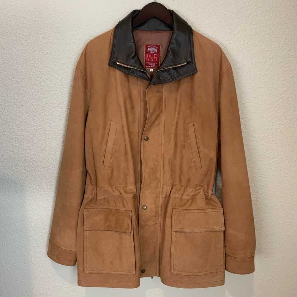 Mens Moda in Pelle leather coat